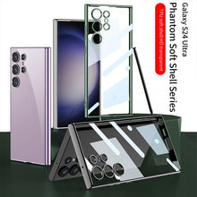 Load image into Gallery viewer, Transparent Electroplating Phone Case For Samsung Galaxy S24 S23 Ultra Plus
