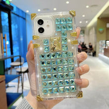 Load image into Gallery viewer, 2021 Luxury Diamond Crystal Square Case For iPhone

