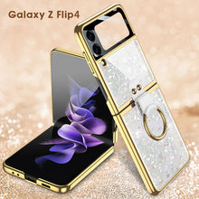 Load image into Gallery viewer, Electroplating Ring Bracket Suitable For Samsung Galaxy Z Flip3/4 Case - mycasety2023 Mycasety
