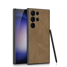 Load image into Gallery viewer, Matte Texture Leather Phone Case For Samsung Galaxy S24 S23 Ultra Plus
